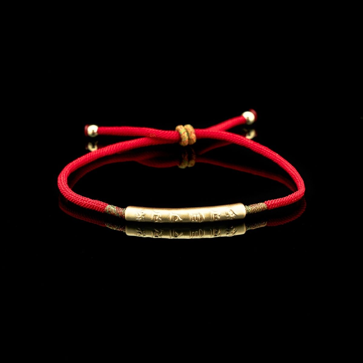 Tibetan Red String Bracelet - Buddhist Lucky Charm