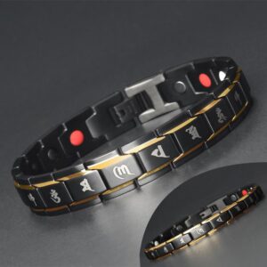 Germanium Titanium Bracelet – Magnetic Wellness Bracelet - Metal element crystal for love