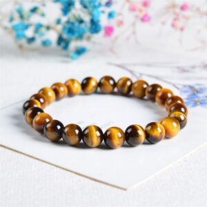 Gold Tiger Eye Bracelet – Power & Prosperity - Earth element crystal for love